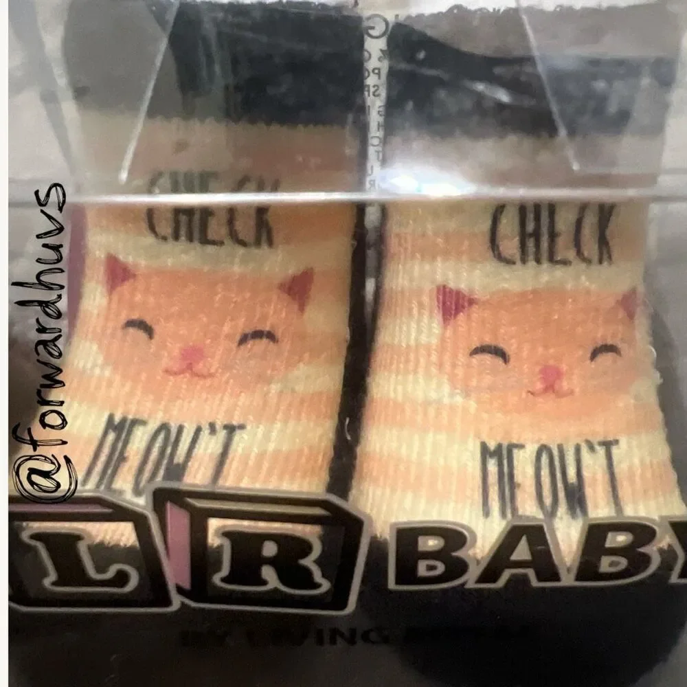 Living Royal Baby Socks Set 0–6 Months Monkeys and Cats